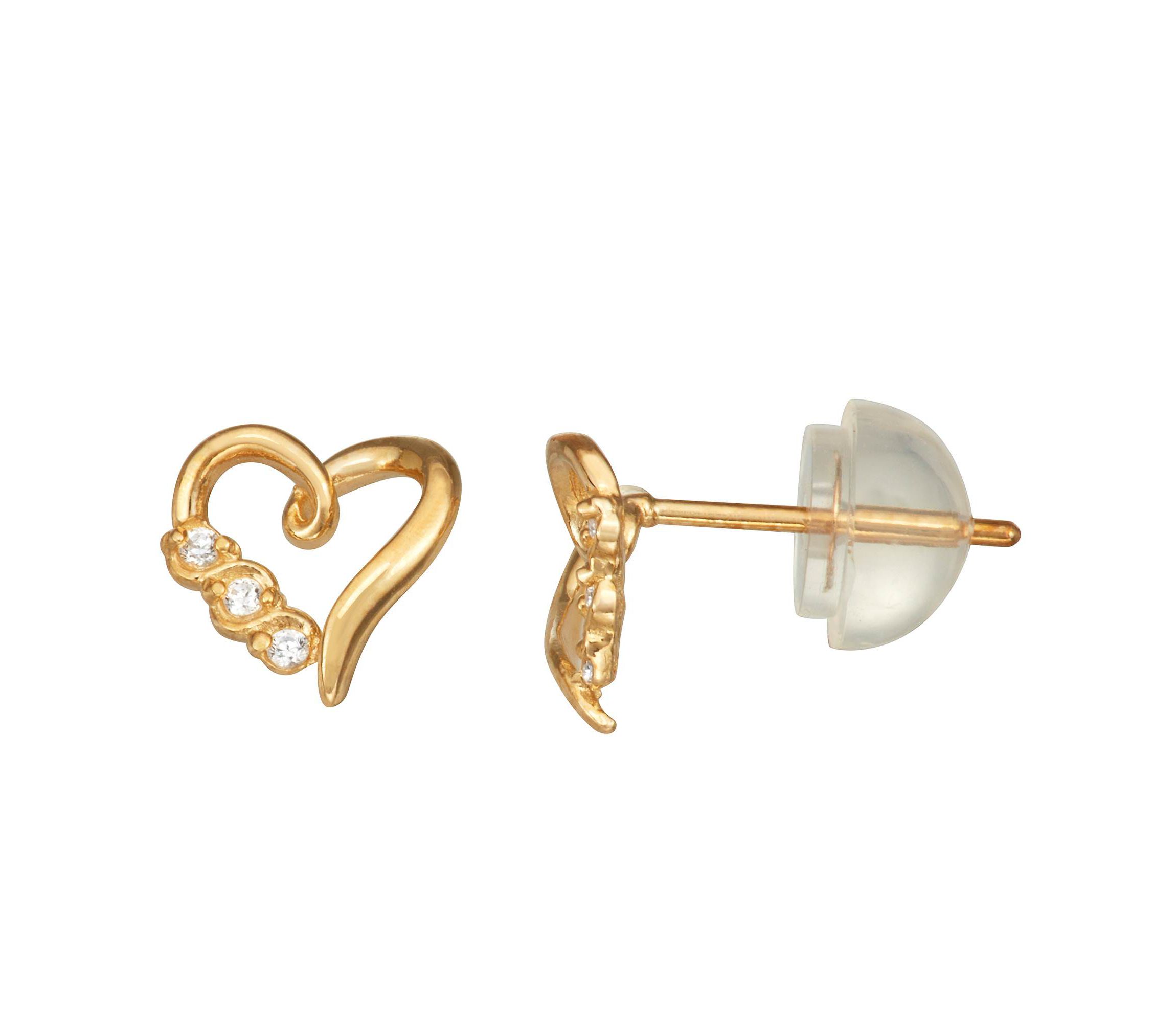 14K Gold Diamond Earrings