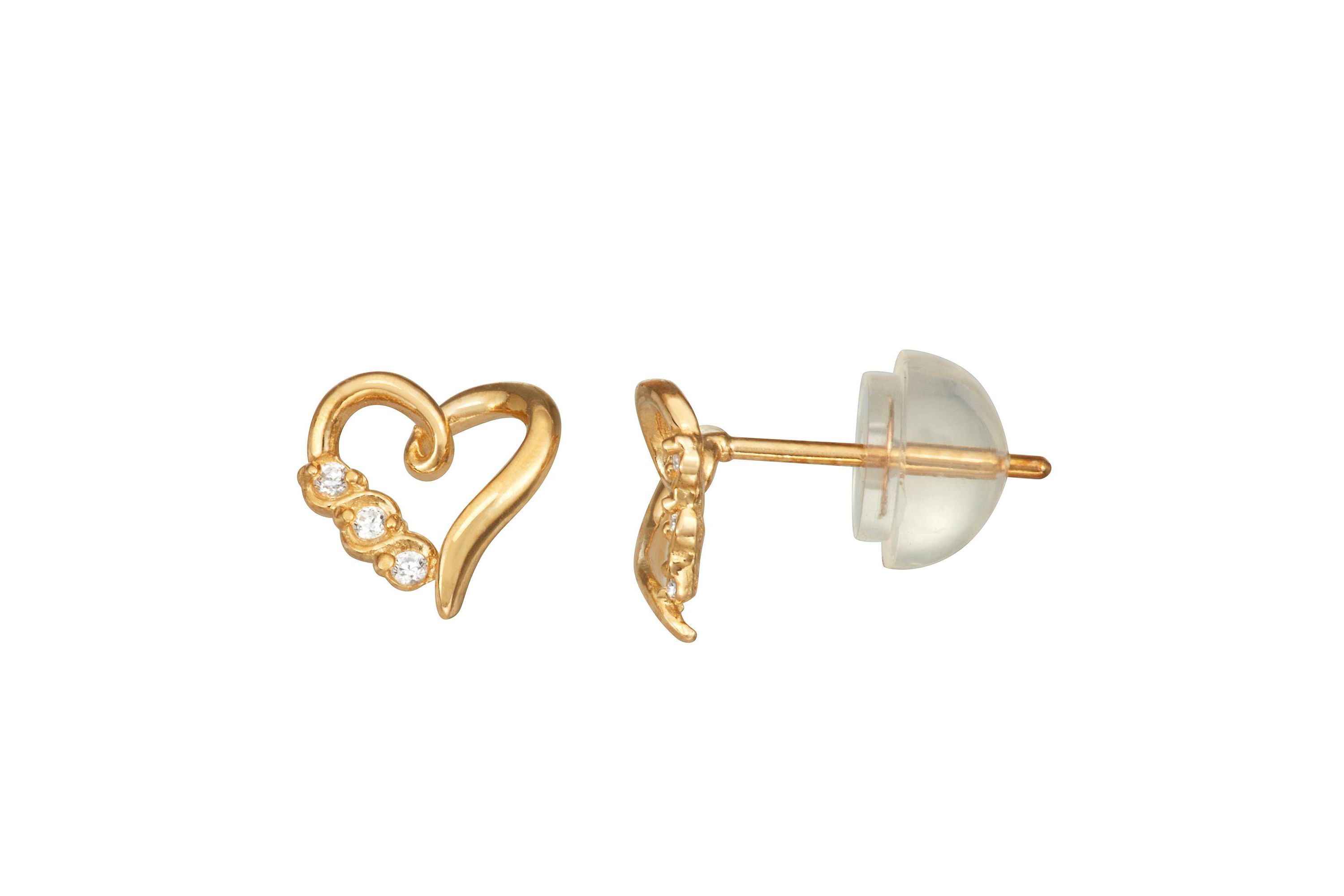 14K Gold Diamond Earrings