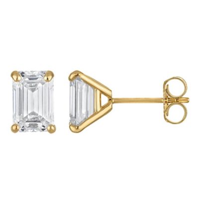 Jordan Blue NYC Lab Created 14k lab diamond earrings