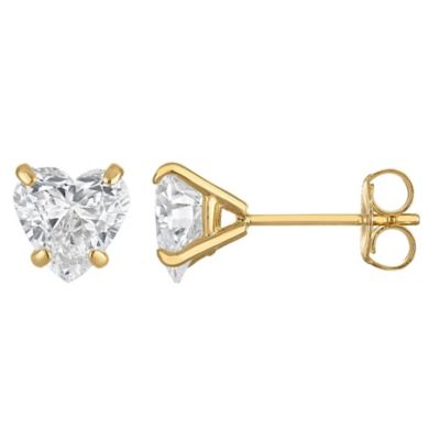 Jordan Blue NYC Lab Created 14k lab diamond earrings