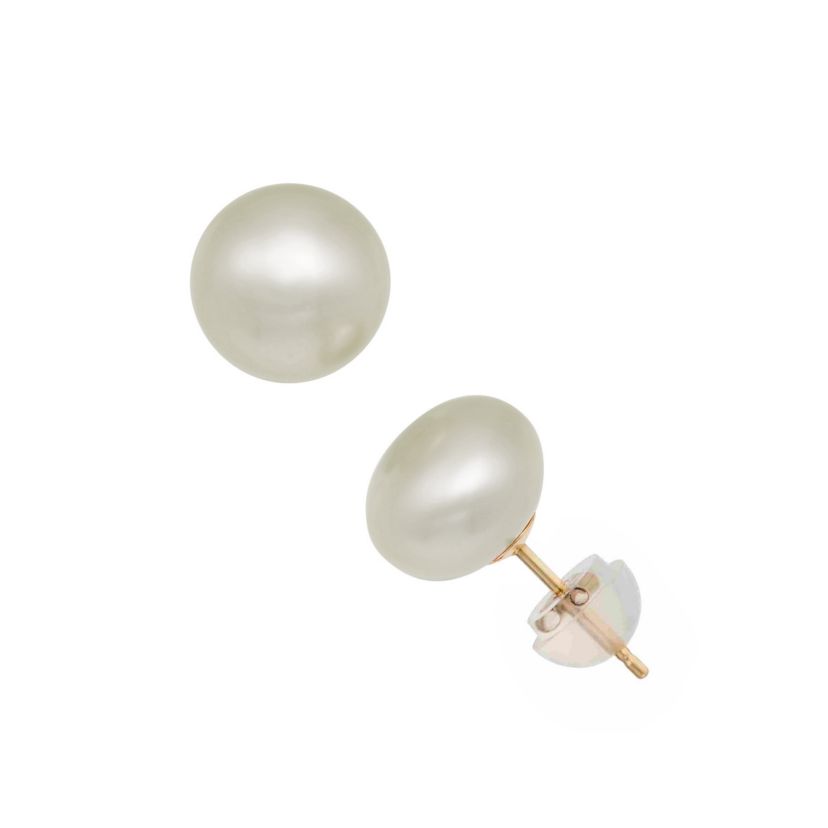 14Kt 5mm Fresh Water Pearl Studs