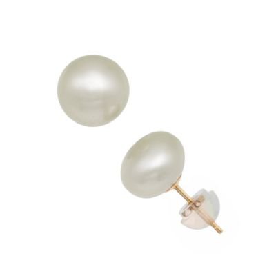 Jordan Blue NYC 14Kt 7mm Fresh Water Pearl Studs, Gold