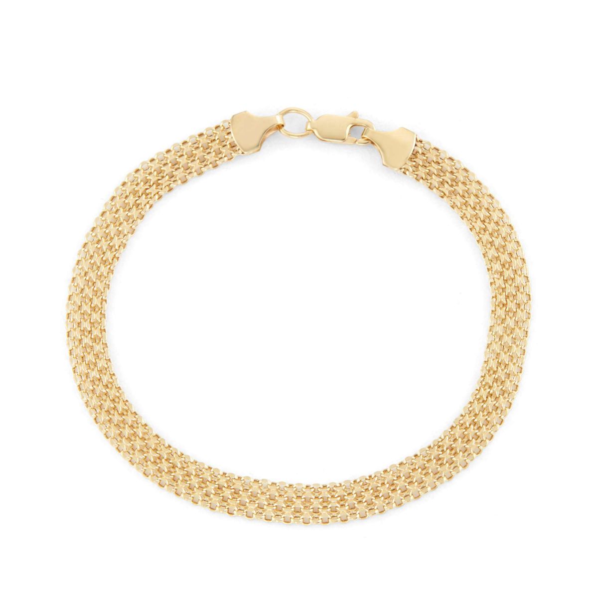 14Kt Gold Bismark Chain Bracelet