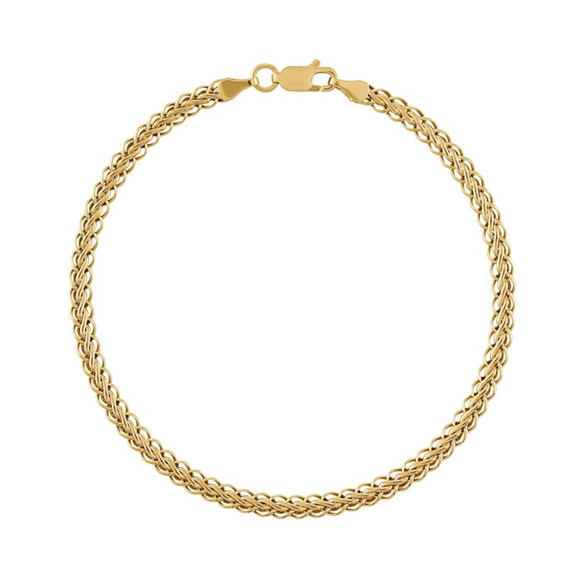 14Kt 3.55mm Wheat Chain Bracelet