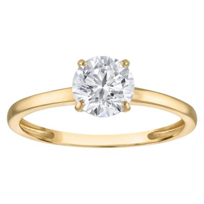 Jordan Blue NYC Lab Created 10K Gold 1 Cttw Round Lab-Grown Diamond Solitaire Ring