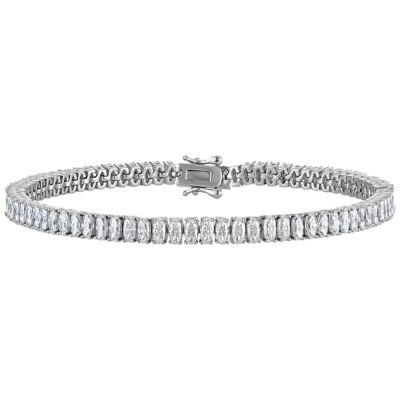 Jordan Blue NYC Lab Created Sterling Silver Created Moissanite Tennis Bracelet