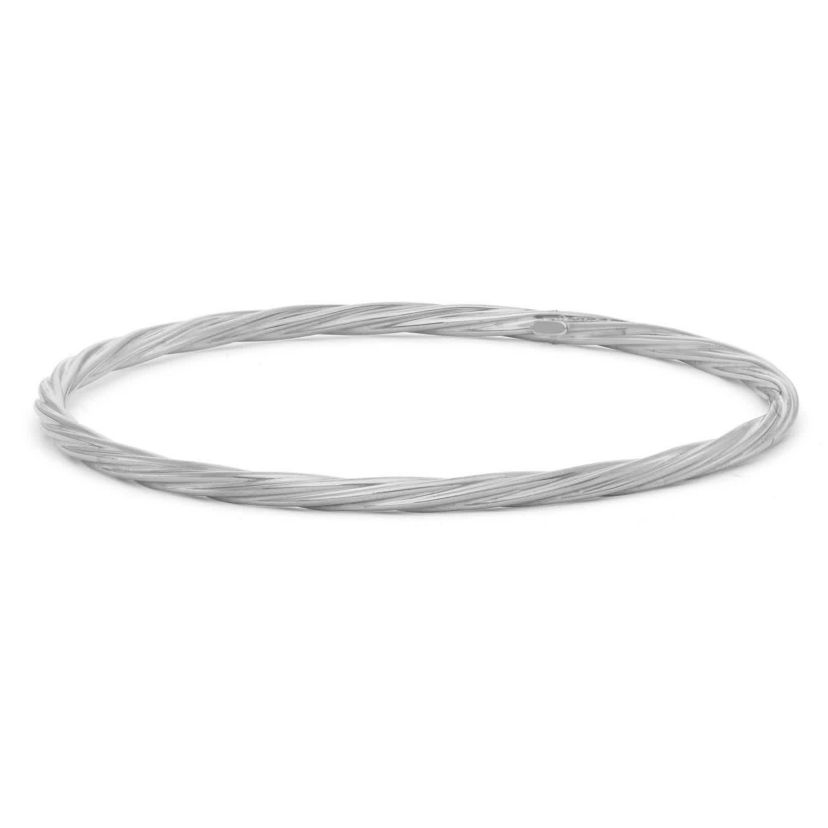 Sterling Silver Twisted Bangle Bracelet