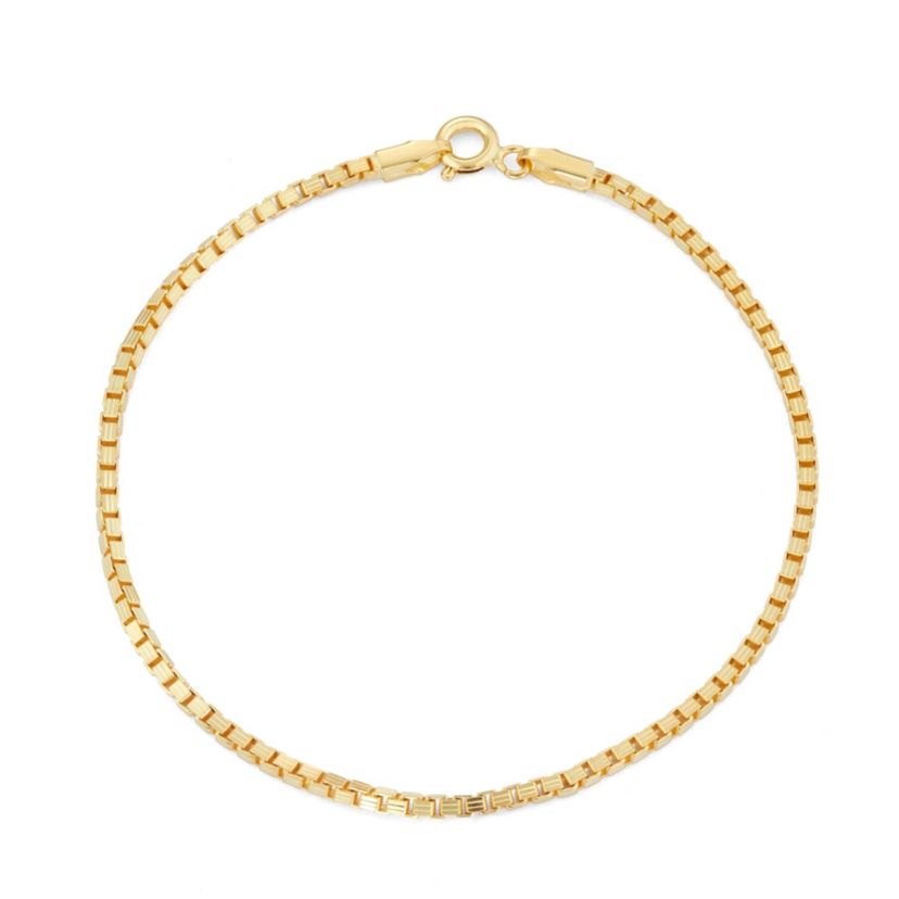 Sterling Silver Box Chain Bracelet