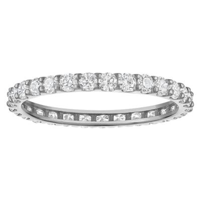 Jordan Blue NYC Lab Created Sterling Silver 1Ct Lab Grown Diamond Eternity Band