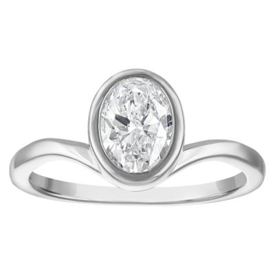 Jordan Blue NYC Lab Created Sterling Silver 1 Cttw Lab Diamond Ring