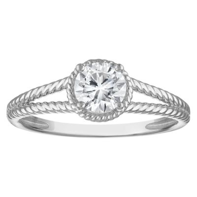 Jordan Blue NYC Lab Created Sterling Silver .65 Cttw Lab Diamond Ring