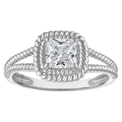 Jordan Blue NYC Lab Created Sterling Silver .75 Lab Diamond Ring
