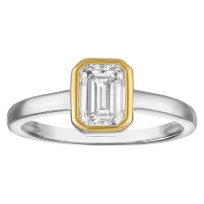 Jordan Blue NYC Lab Created Sterling Silver 1 Cttw Lab Diamond Ring