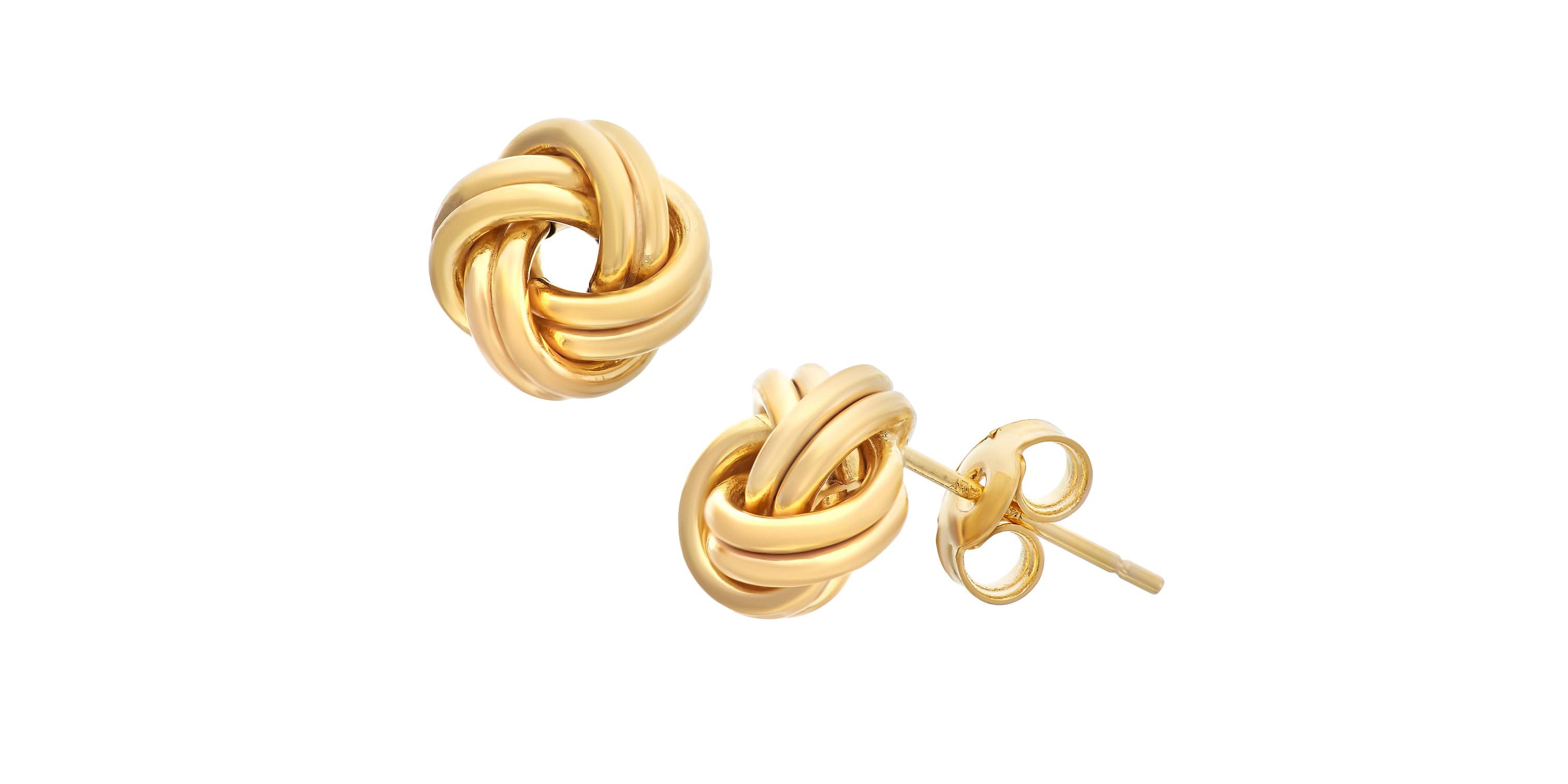 Sterling Silver Love Knot Stud Earring