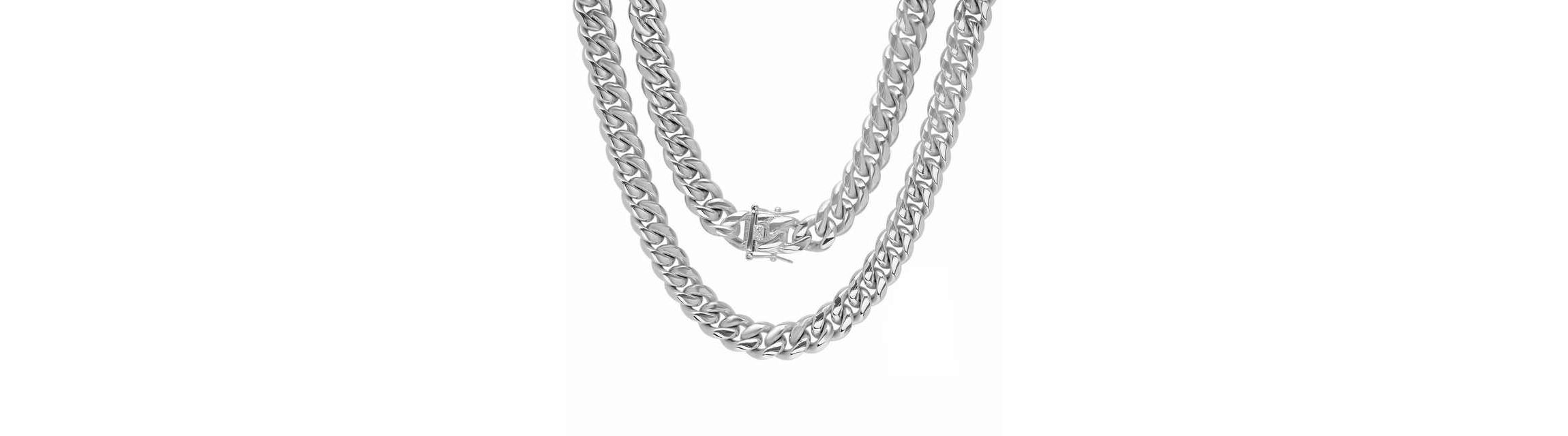Mens stainless steel black ip stainless steel 24" cuban necklace chain, lobster clasp