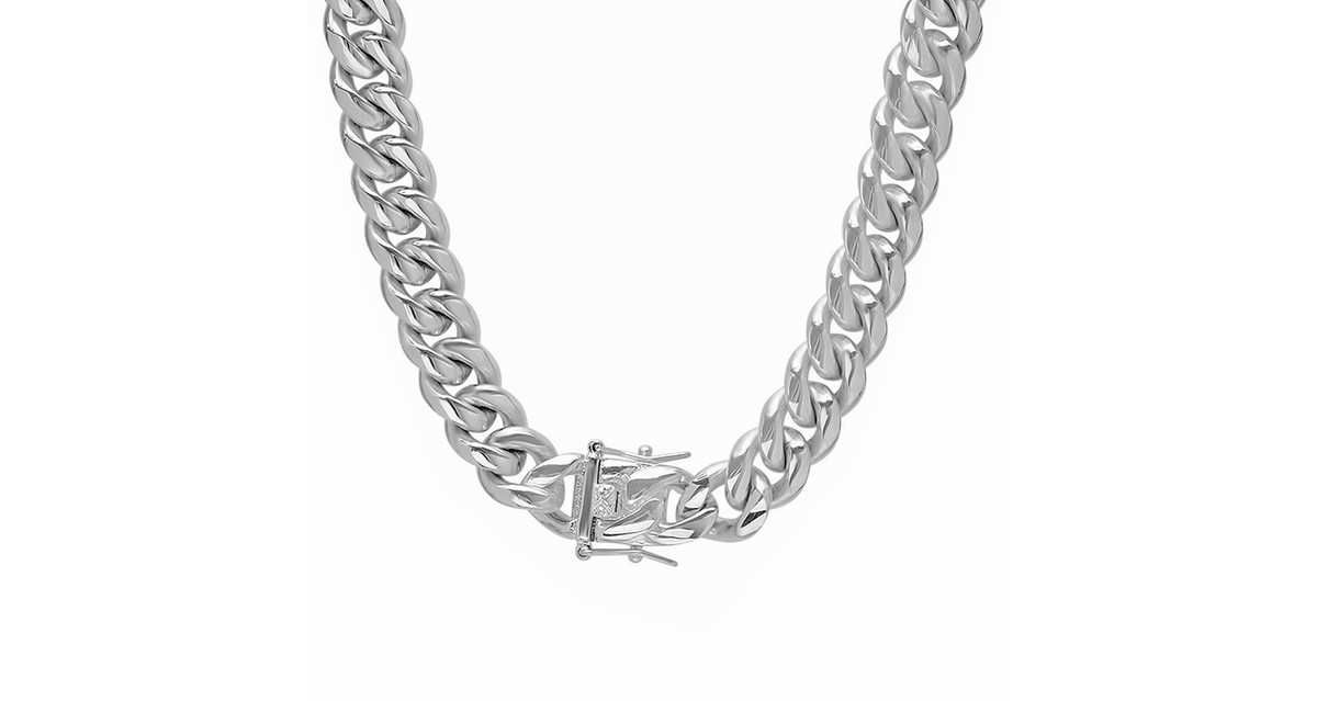 Mens stainless steel black ip stainless steel 24" cuban necklace chain, lobster clasp