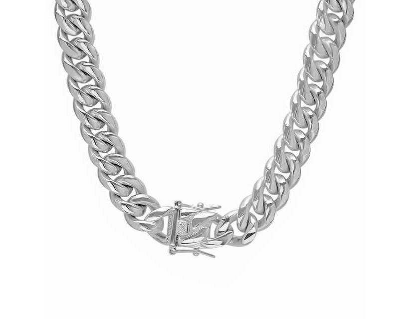 Mens stainless steel black ip stainless steel 24" cuban necklace chain, lobster clasp