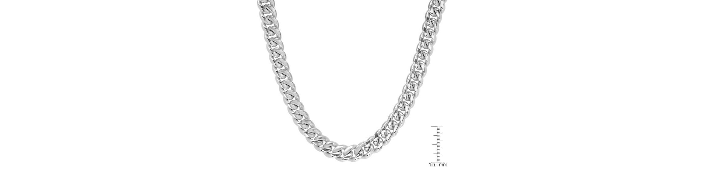 Mens stainless steel black ip stainless steel 24" cuban necklace chain, lobster clasp