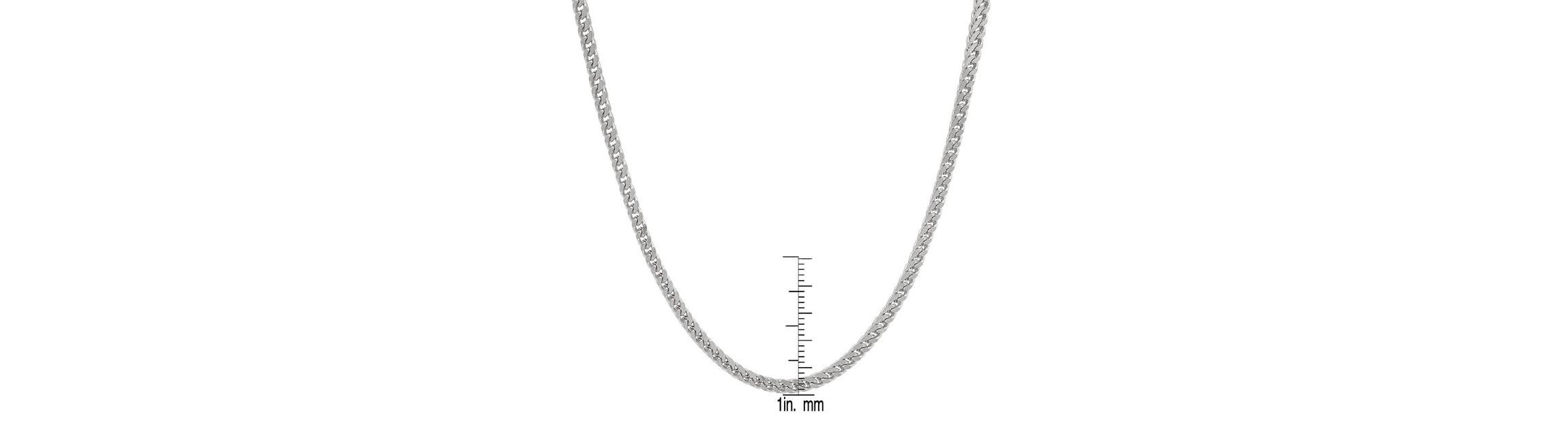 Mens 18k gold plated stainless steel franco box chain necklace