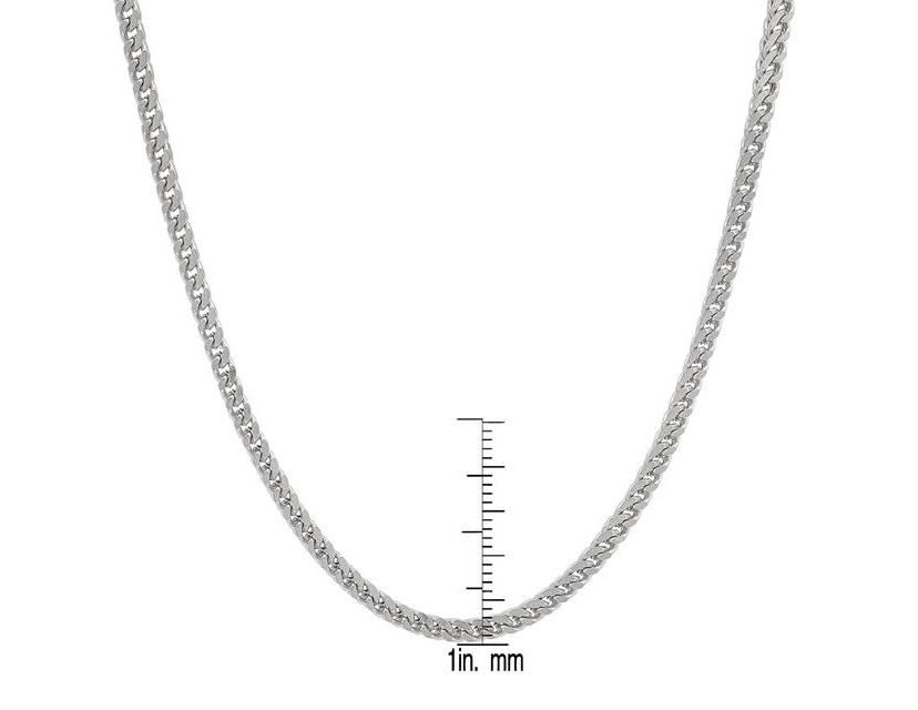 Mens 18k gold plated stainless steel franco box chain necklace
