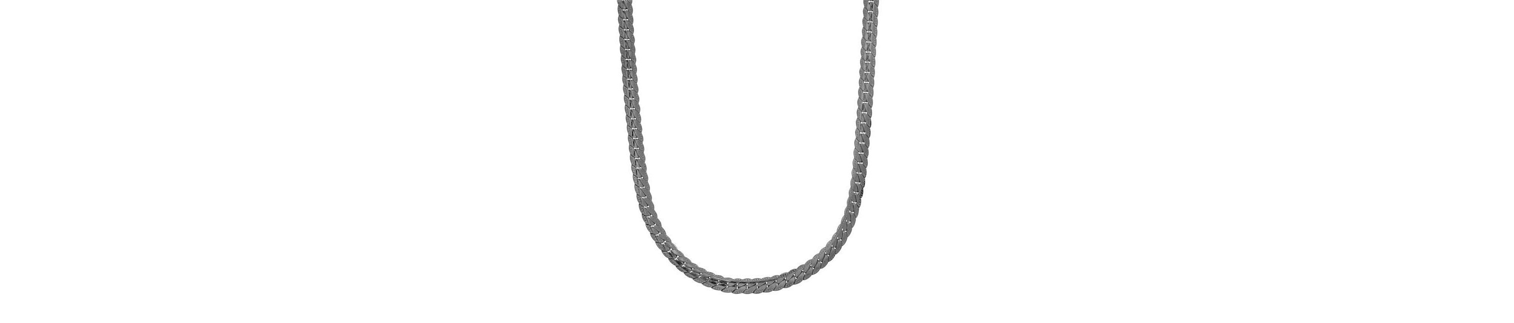 Mens 18k gold plated stainless steel curb cuban link flat necklace