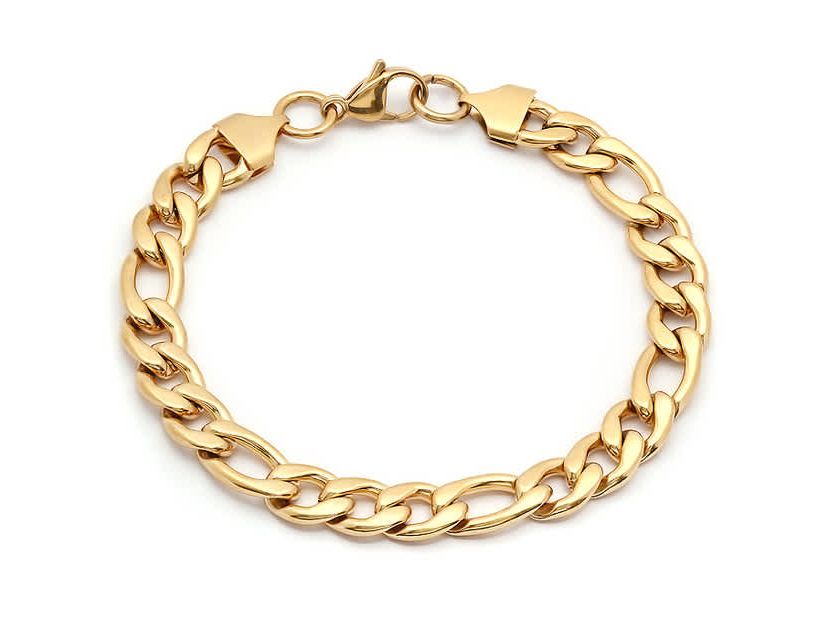 Mens 8" stainless steel Franco chain bracelet