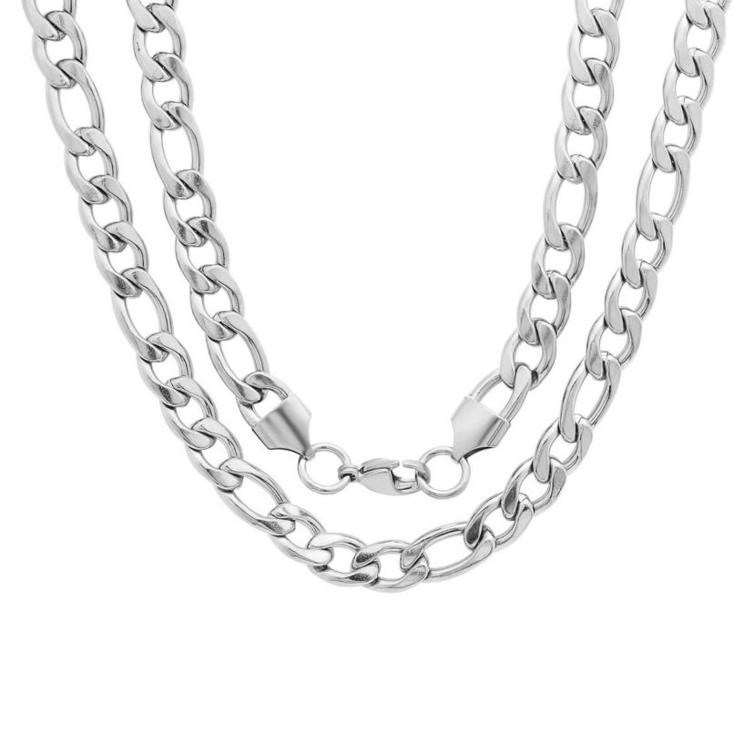 Mens stainless steel 24" Franco chain necklace
