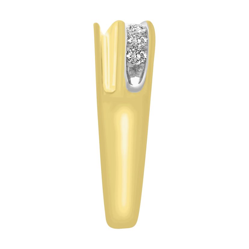 1/2ct. t.w. Diamond Mens Band in 10K Yellow Gold