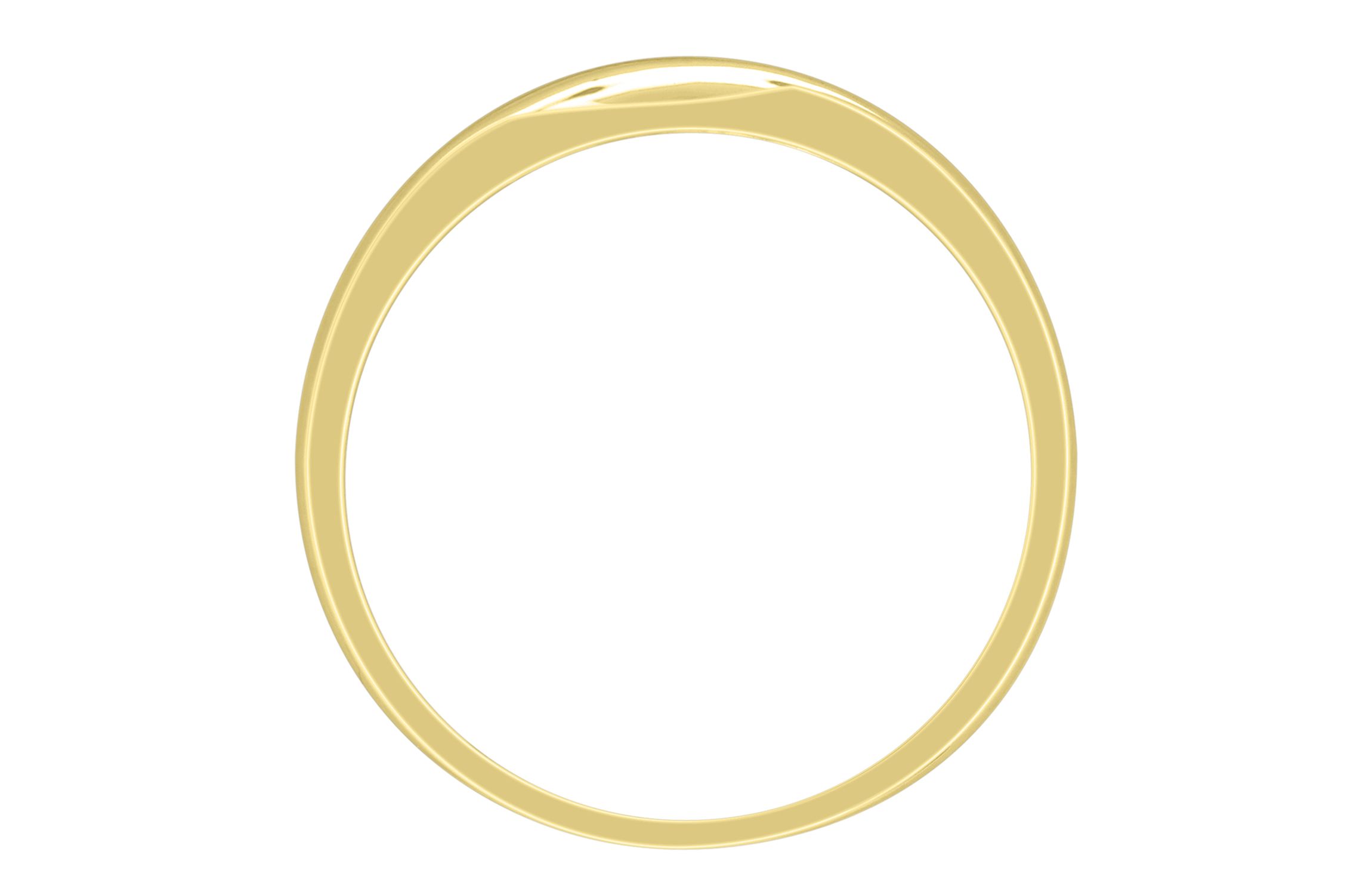 1/4ct. t.w. Diamond  Satin Finish Mens Ring in 10K Yellow Gold