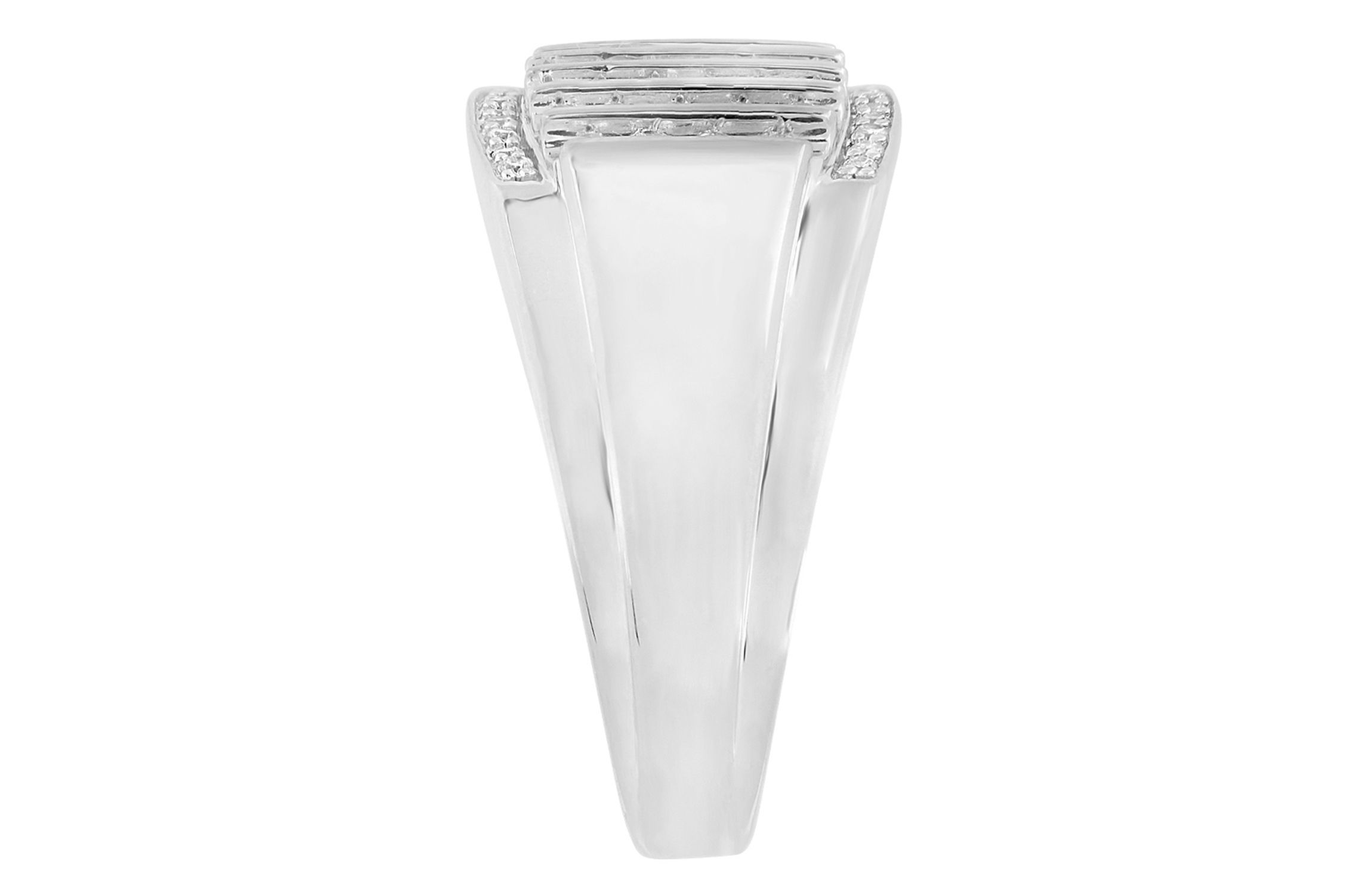 1/2ct. t.w. Diamond Mens Ring in 10K White Gold
