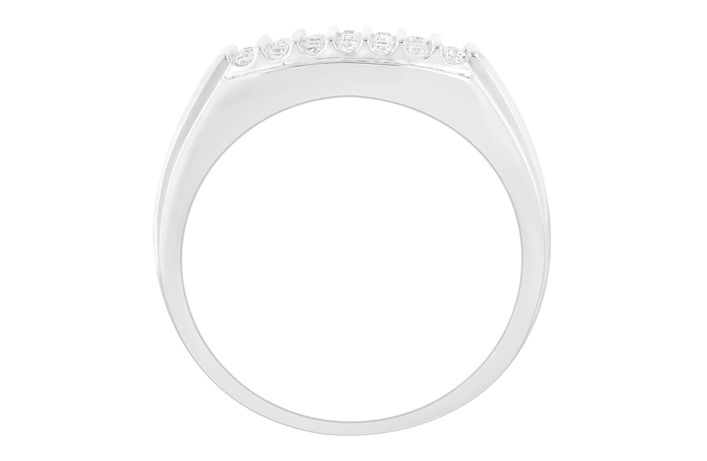1/2ct. t.w. Diamond Mens Ring in 10K White Gold
