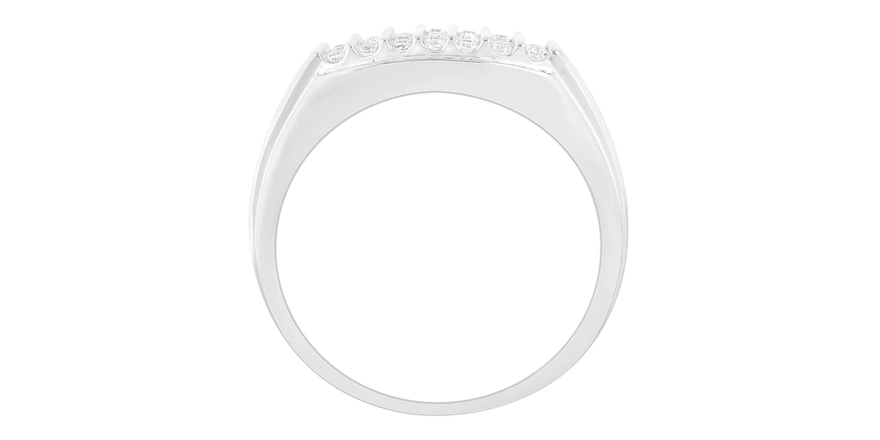 1/2ct. t.w. Diamond Mens Ring in 10K White Gold