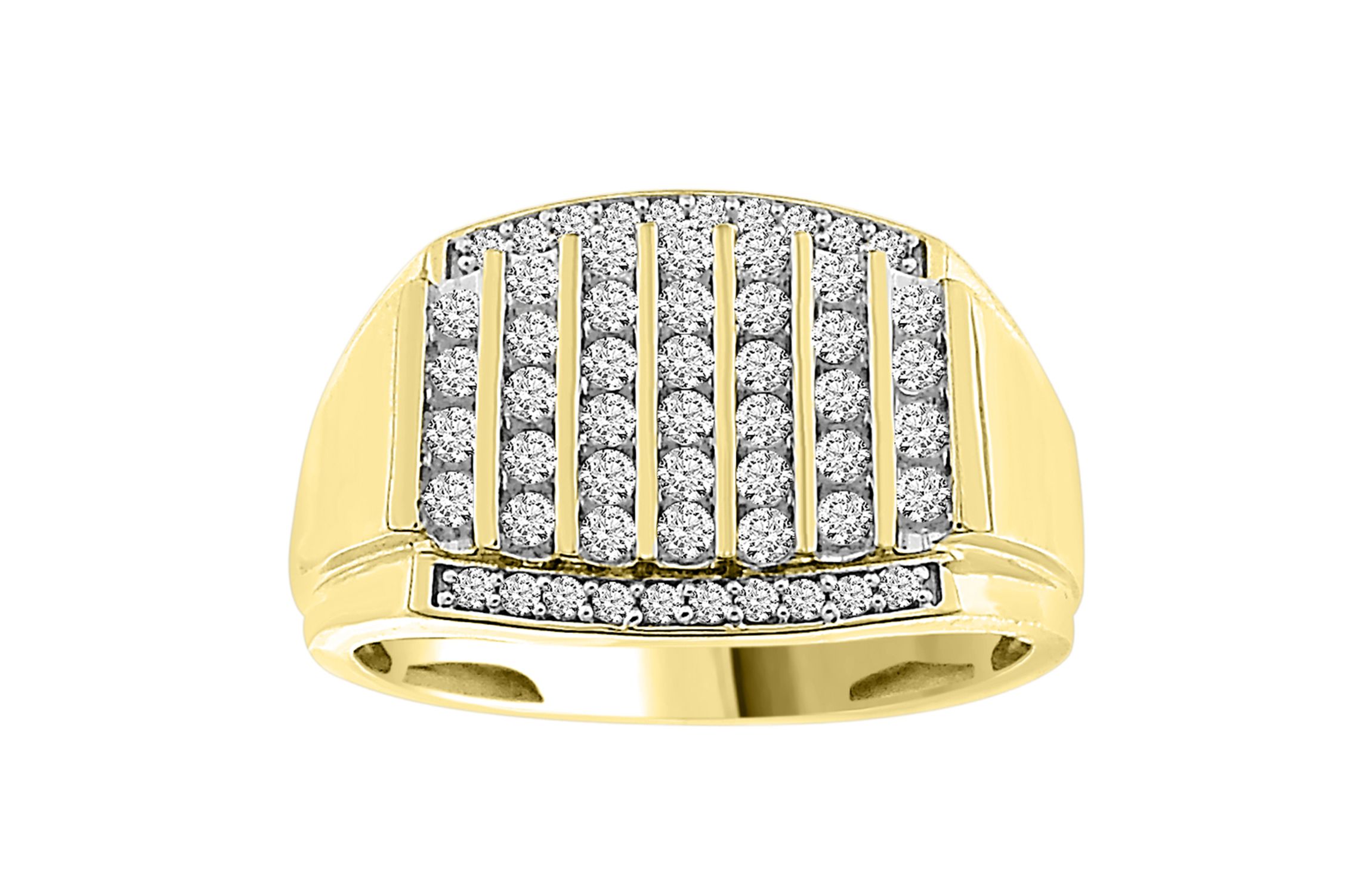 1/2ct. t.w. Diamond Mens Ring in 10K Yellow Gold