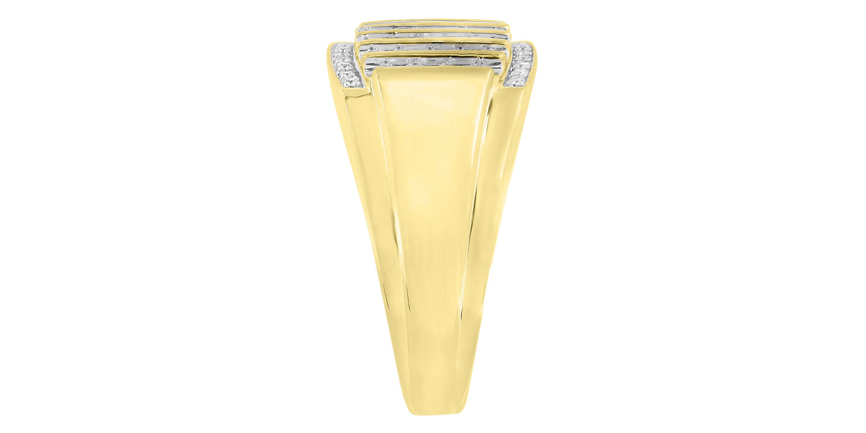 1/2ct. t.w. Diamond Mens Ring in 10K Yellow Gold
