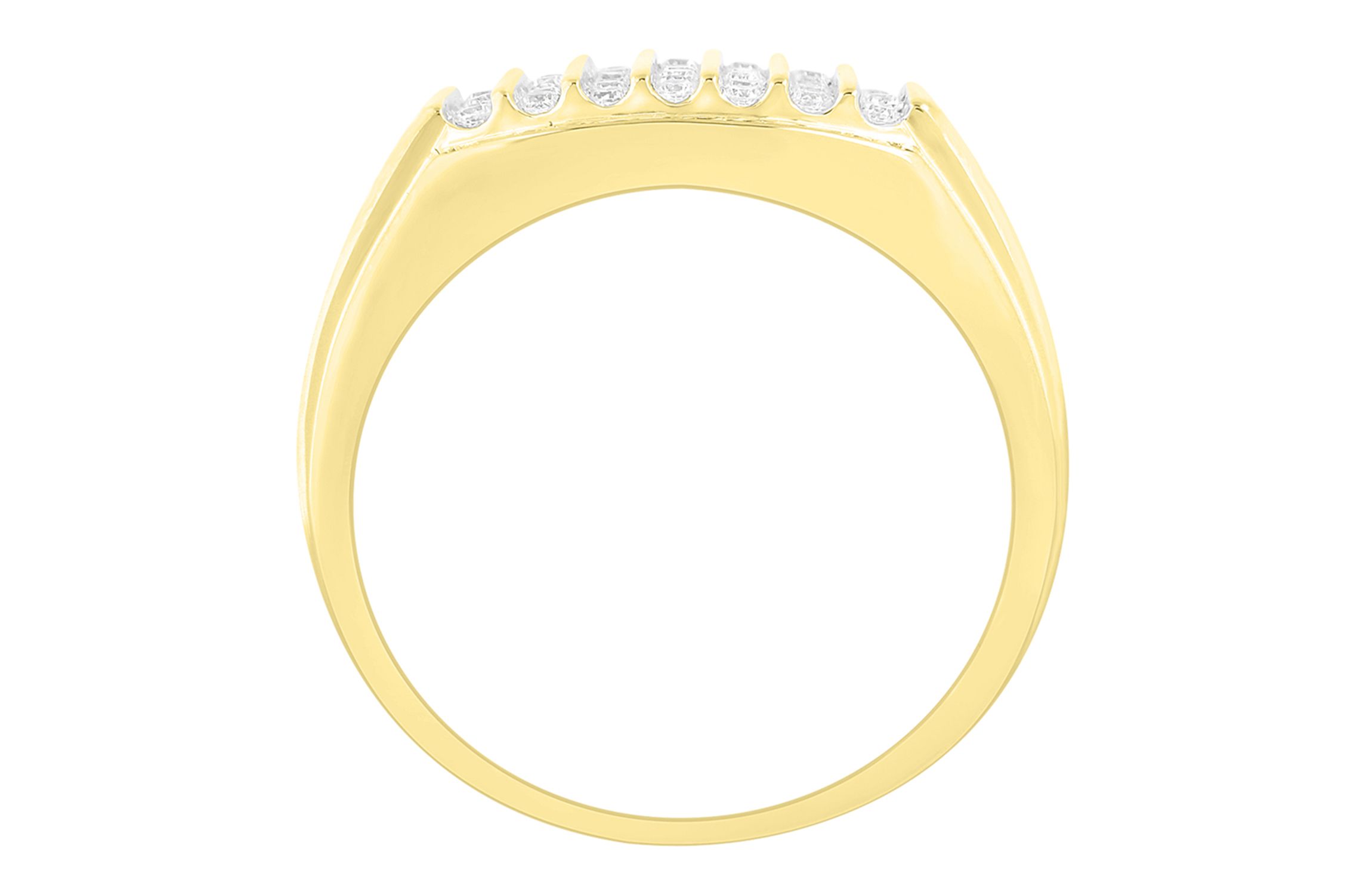 1/2ct. t.w. Diamond Mens Ring in 10K Yellow Gold
