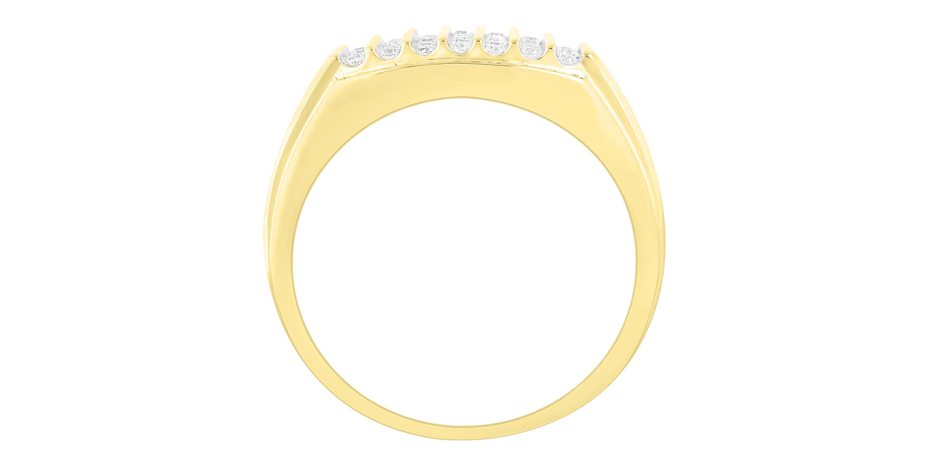 1/2ct. t.w. Diamond Mens Ring in 10K Yellow Gold