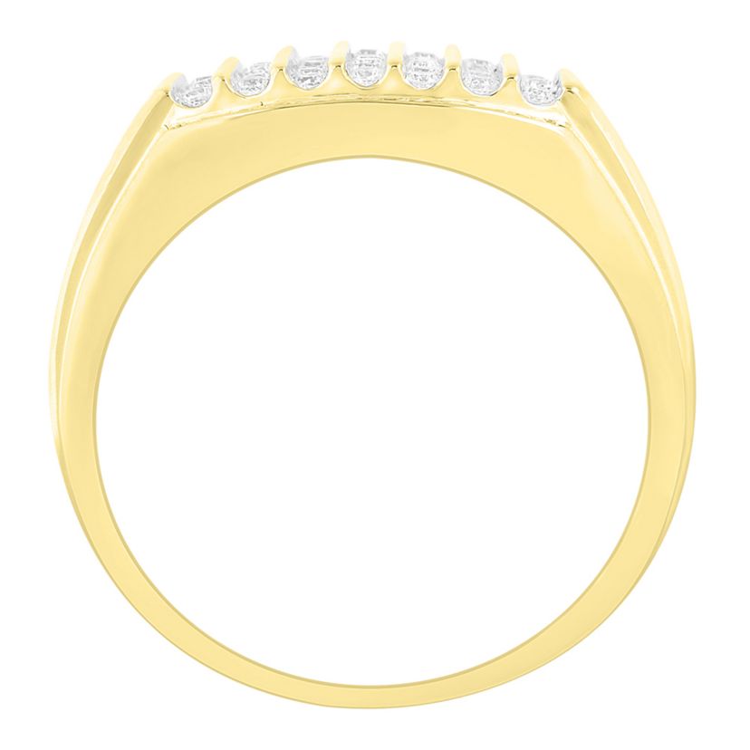 1/2ct. t.w. Diamond Mens Ring in 10K Yellow Gold