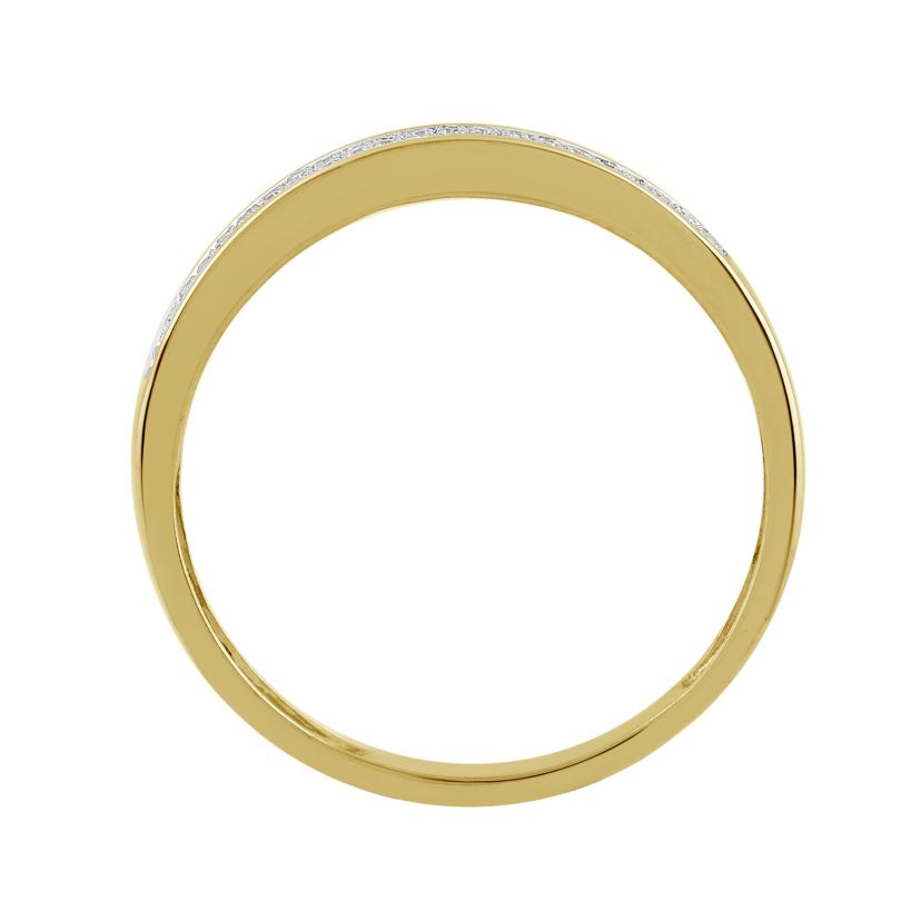 1/5ct. t.w. Diamond Mens Band in 10K Yellow Gold