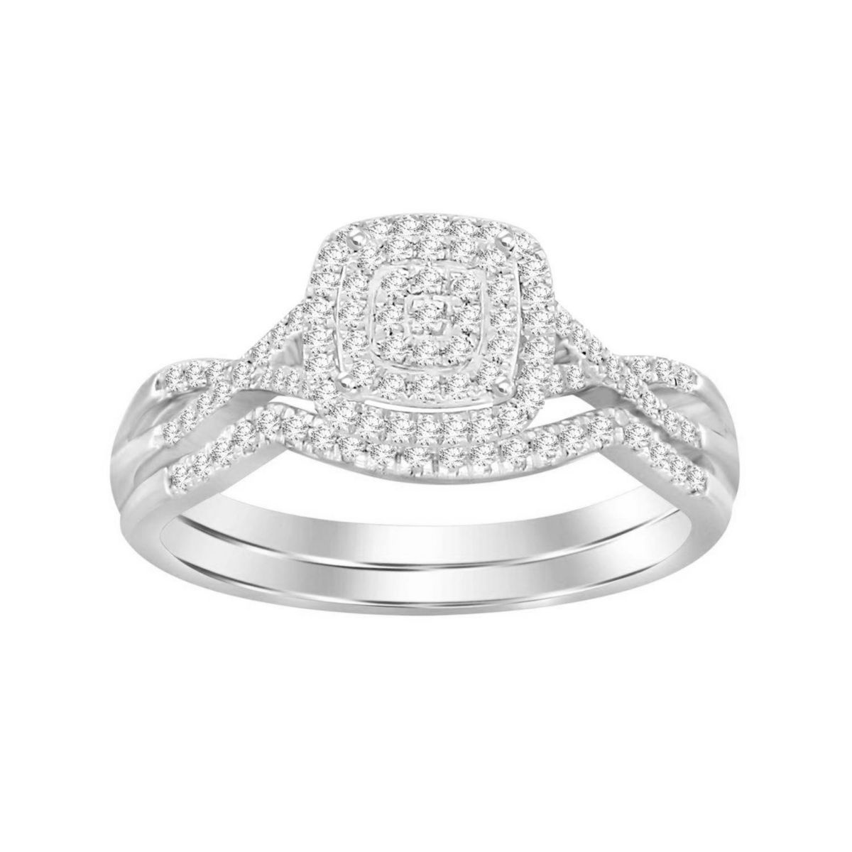 1/4ct. t.w. Diamond Baby Bridal Set in 10K White Gold