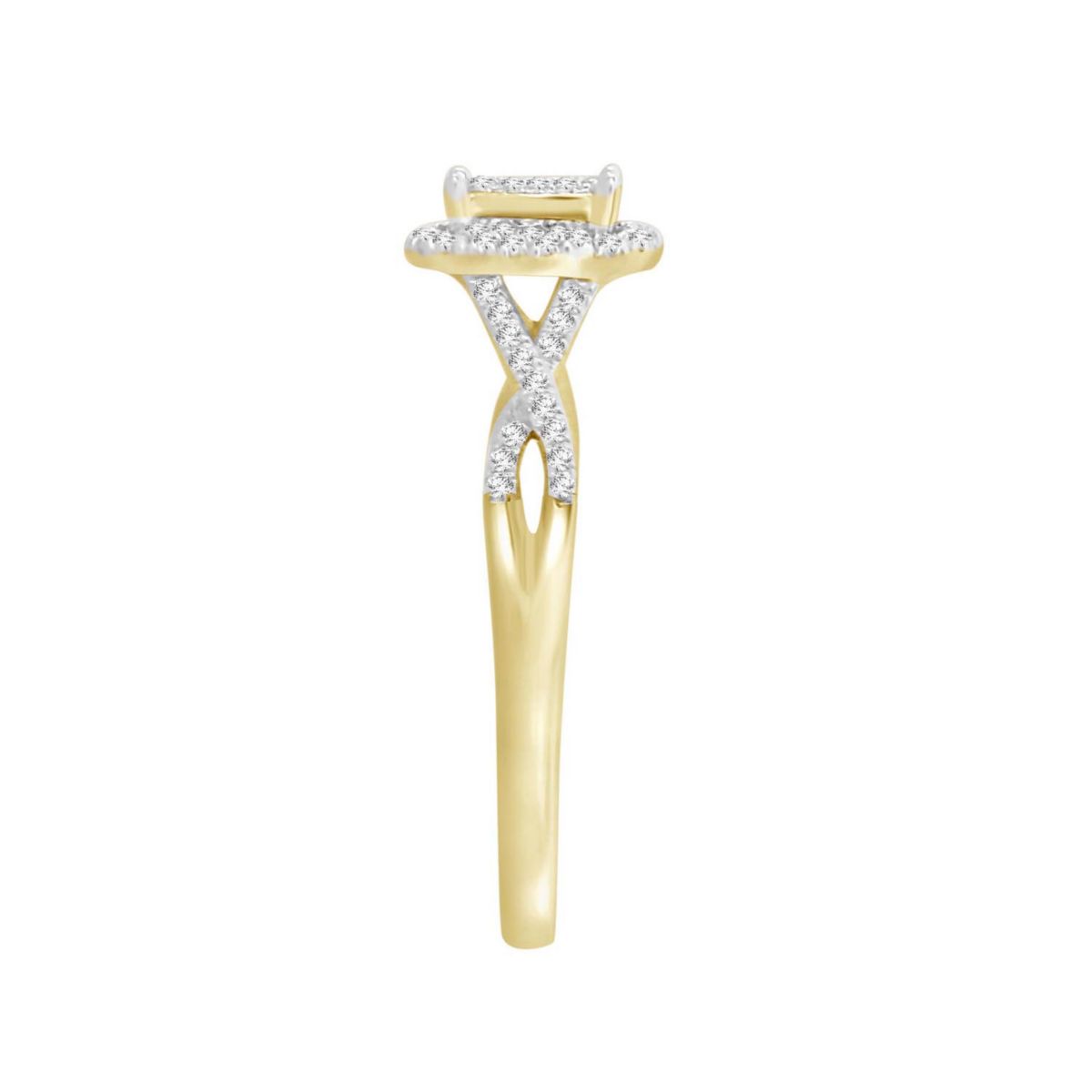 1/4ct. t.w. Diamond Bridal Set in 10K Yellow Gold