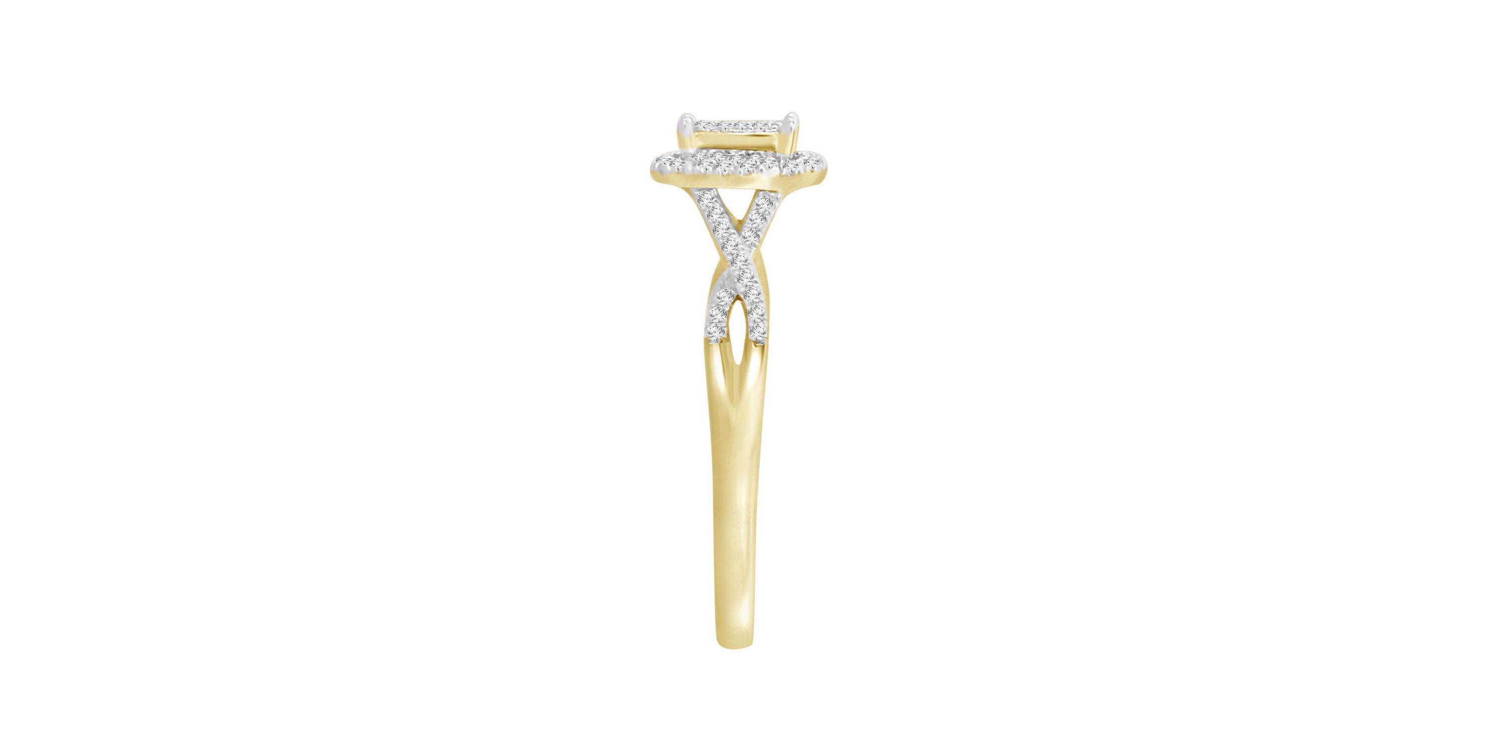 1/4ct. t.w. Diamond Bridal Set in 10K Yellow Gold