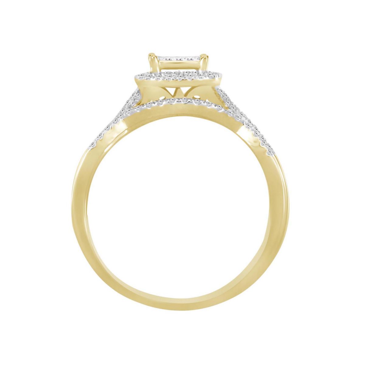 1/4ct. t.w. Diamond Bridal Set in 10K Yellow Gold