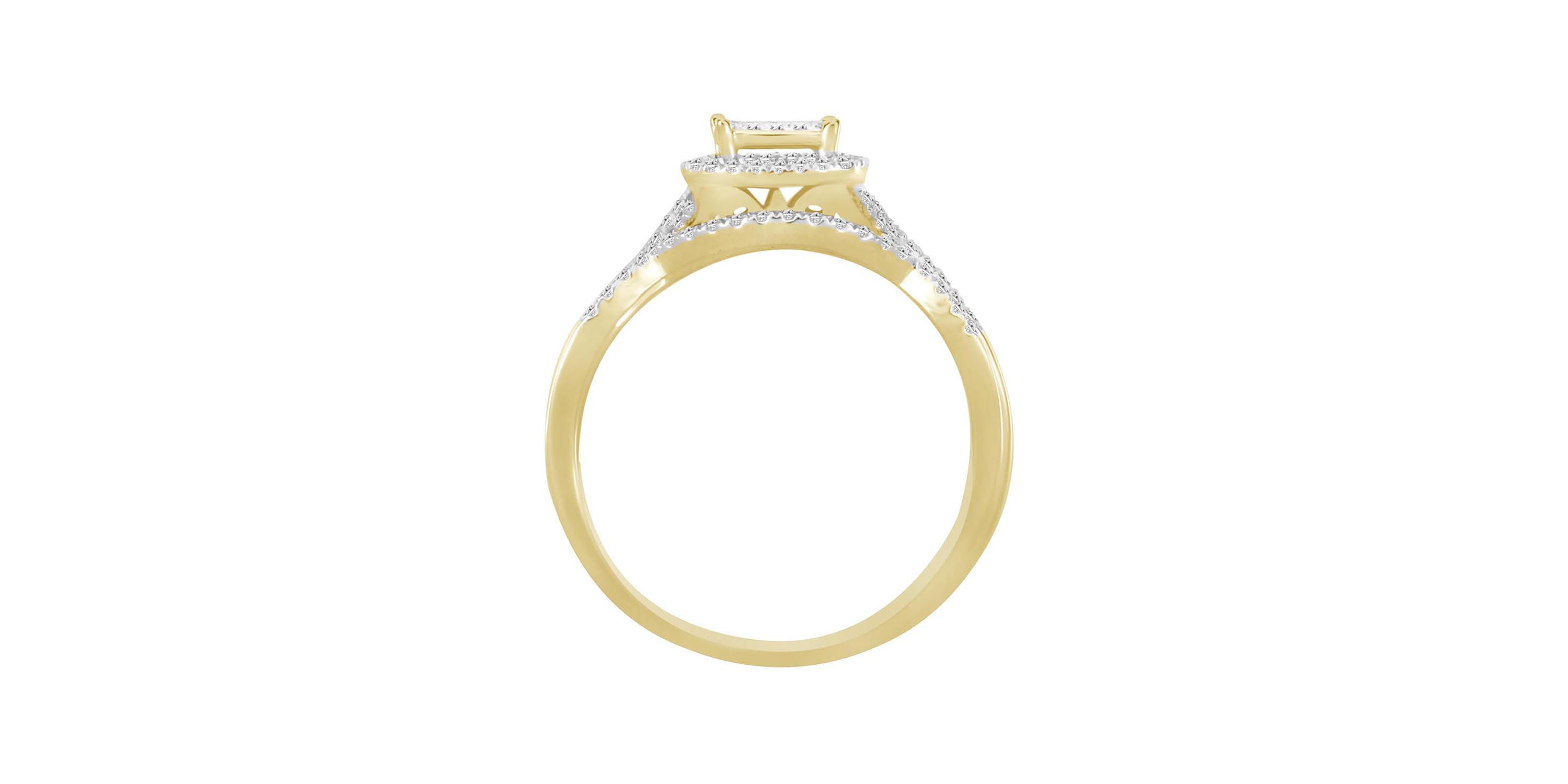 1/4ct. t.w. Diamond Bridal Set in 10K Yellow Gold