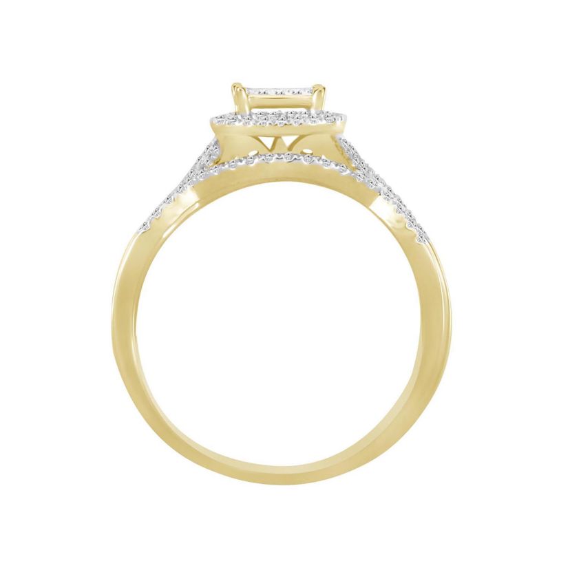 1/4ct. t.w. Diamond Bridal Set in 10K Yellow Gold