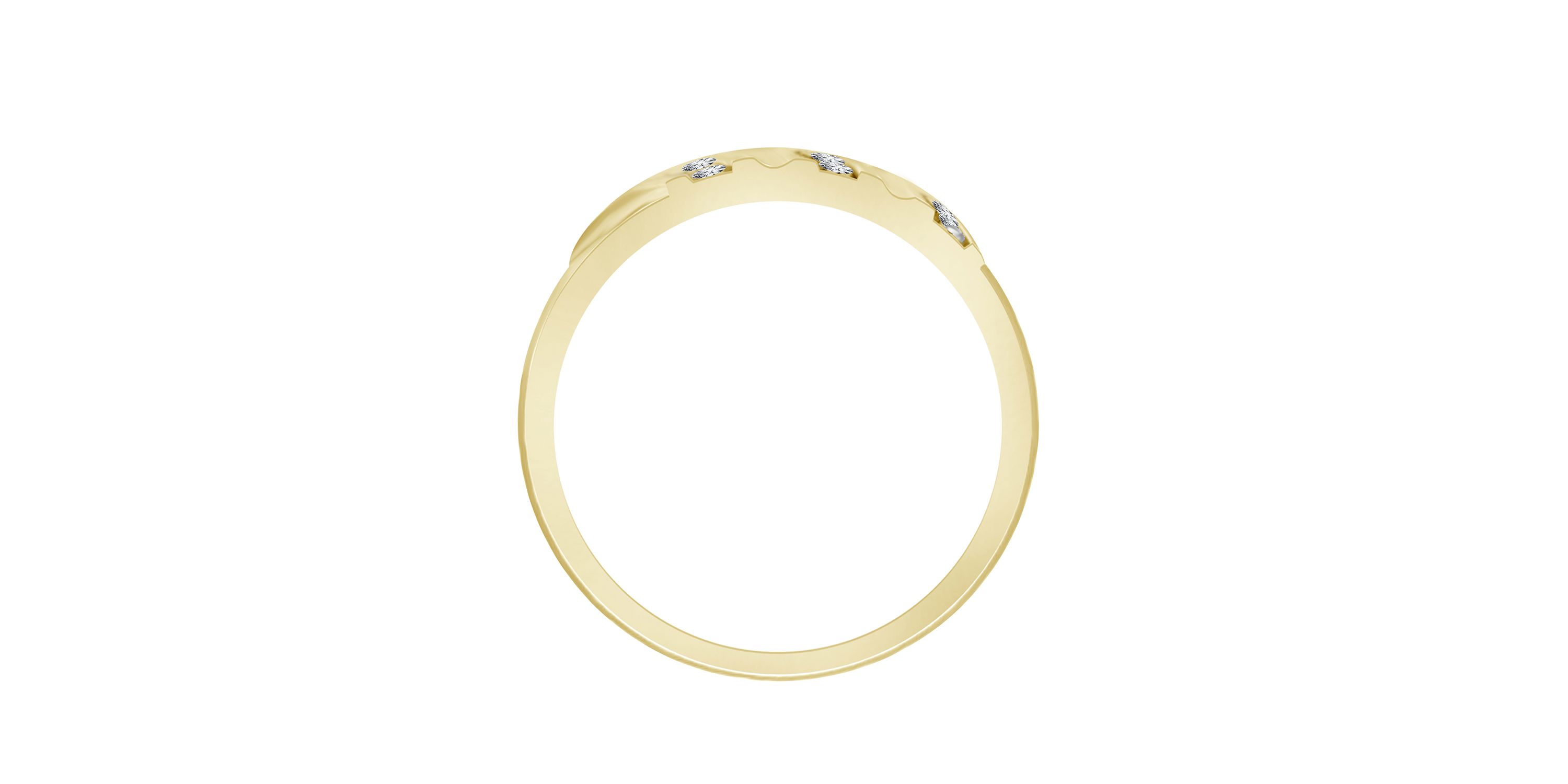 0.03ct. t.w. Diamond Mens Band in 10K Yellow Gold