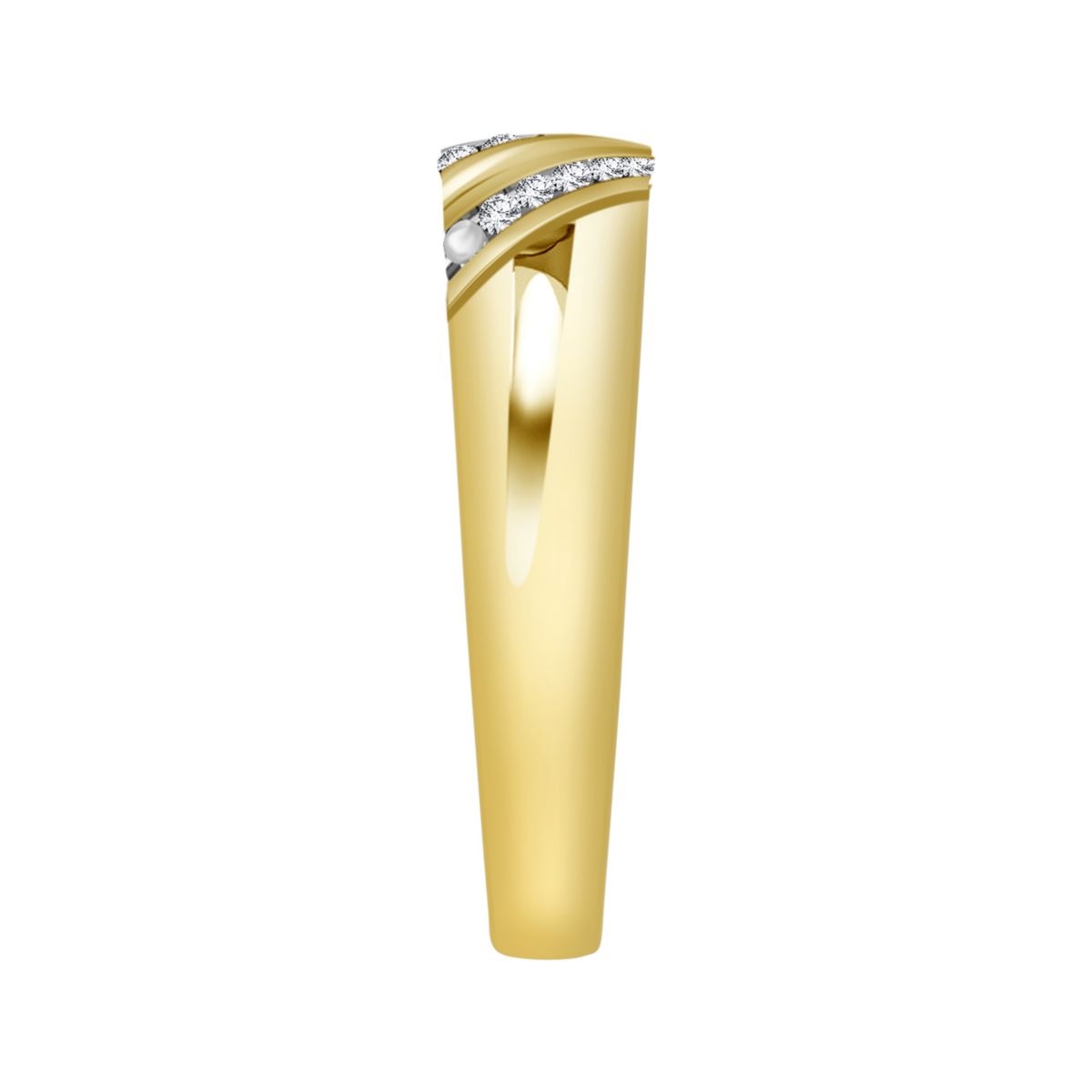 0.03ct. t.w. Diamond Mens Band in 10K Yellow Gold