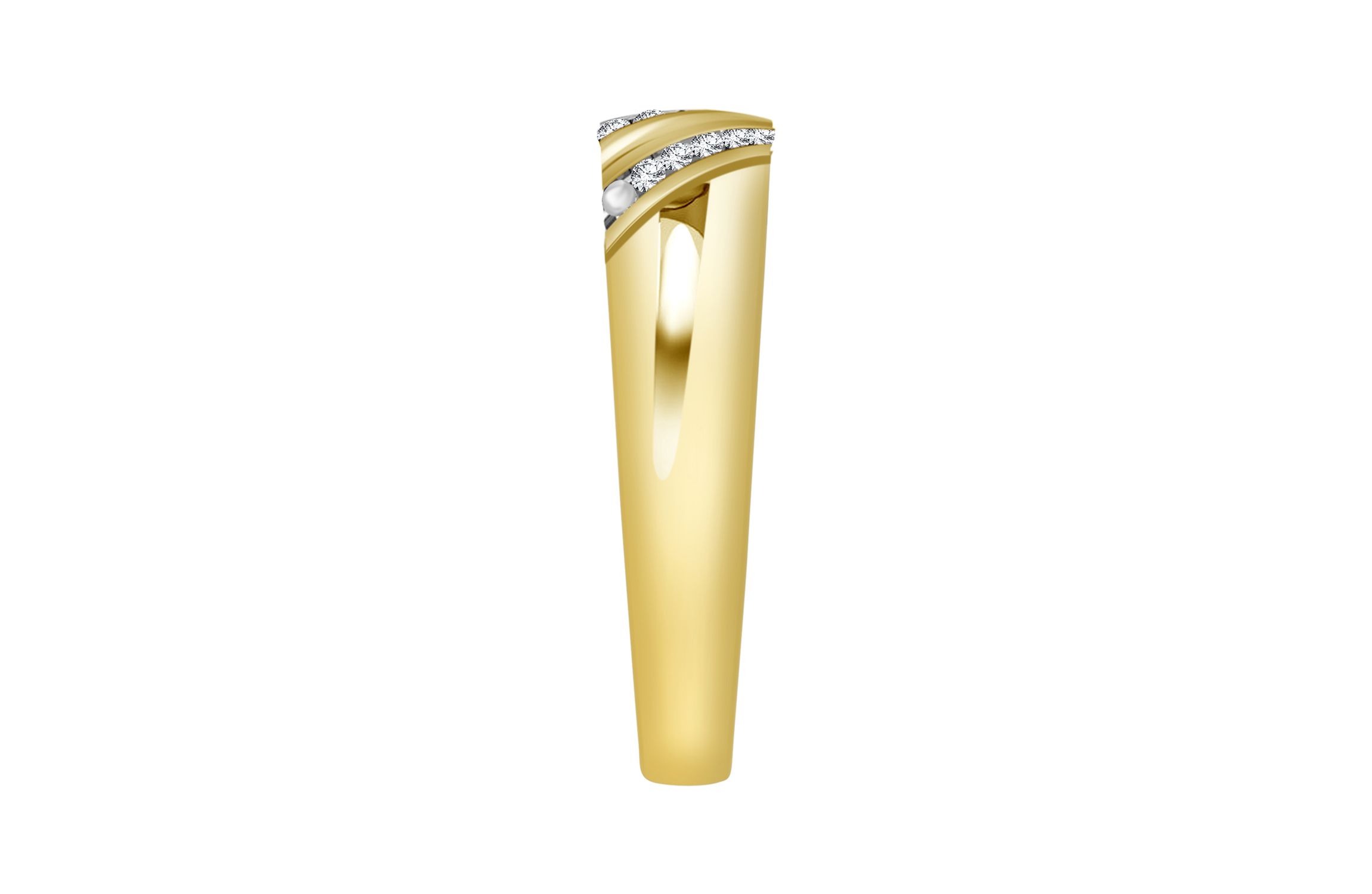 0.03ct. t.w. Diamond Mens Band in 10K Yellow Gold