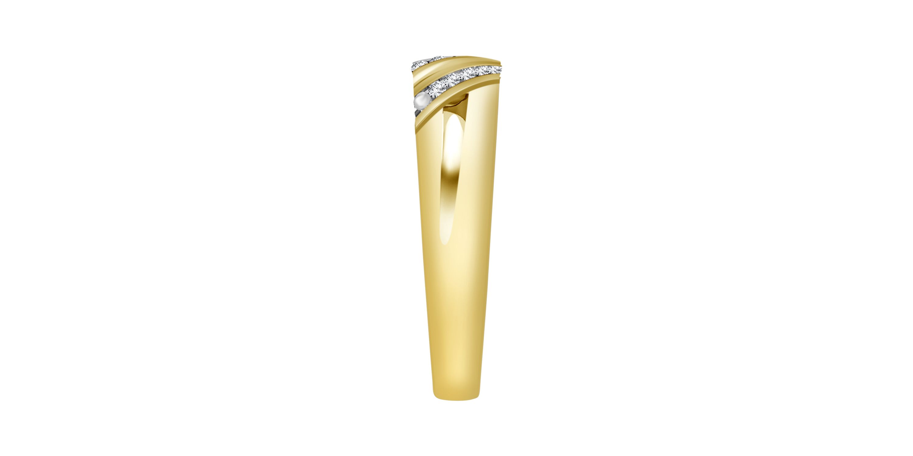 0.03ct. t.w. Diamond Mens Band in 10K Yellow Gold