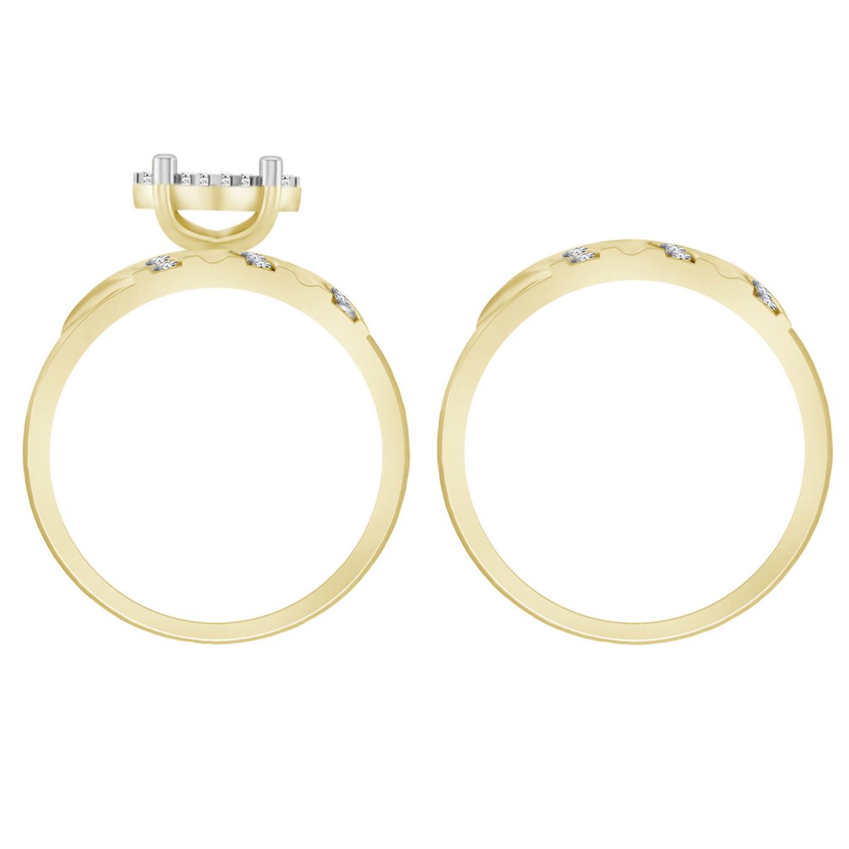 1/10ct. t.w. Diamond Baby Bridal Set in 10K Yellow Gold