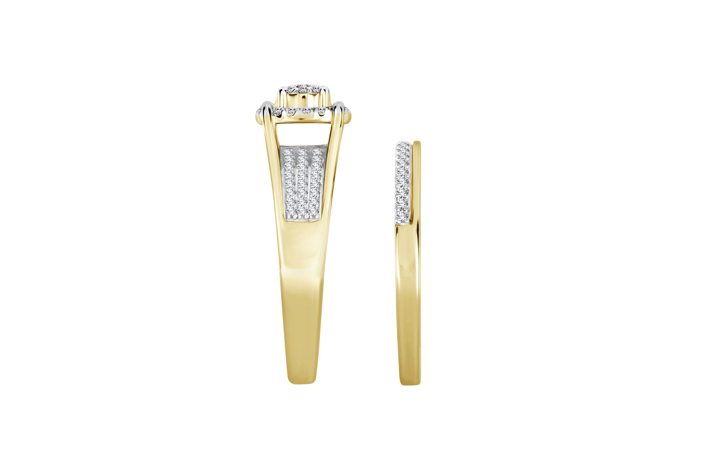 1/3ct. t.w. Diamond Bridal Set in 10K Yellow Gold